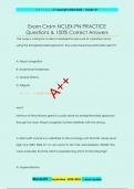 Exam Cram NCLEX-PN PRACTICE Questions & 100% Correct Answers