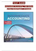 Test Bank for Intermediate Accounting 18th Edition by Kieso, Weygandt and Warfield, ISBN: 9781119790976, All 23 Chapters Covered, Verified Latest Edition