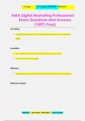 AMA Digital Marketing Professional  Exam Questions and Answers (100% Pass)