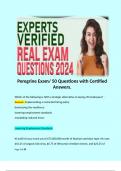 Peregrine Exam/ 50 Questions with Certified Answers.   