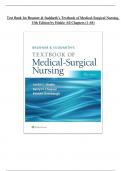 Test Bank for Brunner & Suddarth's Textbook of Medical-Surgical Nursing 15th Edition Chapter 1-68 || Complete Guide A+ 2024|2025.