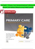 Test Bank - Primary Care Interprofessional Collaborative Practice 7th Edition (Buttaro,2024) , Latest Edition All Chapters Fully Covered Solutions ISBN:9780323935845 Newest Version 2025 UPDATE