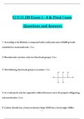 CHEM 210 Exam 1 - 8 & Final Exam  Questions and Answers & Rationales, 100% Verified