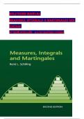 Solutions Manual for Measures, Integrals & Martingales 2nd edition By René Schilling, ISBN: 9781316620243, All 28 Chapters Covered, Verified Latest Edition