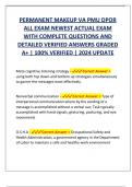 PERMANENT MAKEUP VA PMU DPOR  ALL EXAM NEWEST ACTUAL EXAM WITH COMPLETE QUESTIONS AND  DETAILED VERIFIED ANSWERS GRADED  A+ | 100% VERIFIED | 2024 UPDATE