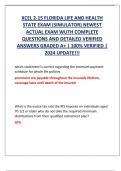 XCEL 2-15 FLORIDA LIFE AND HEALTH  STATE EXAM (SIMULATOR) NEWEST  ACTUAL EXAM WUTH COMPLETE  QUESTIONS AND DETAILED VERIFIED  ANSWERS GRADED A+ | 100% VERIFIED |  2024 UPDATE!!!