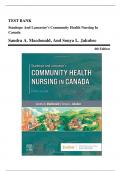 Test Bank For Stanhope and Lancaster's Community Health Nursing in Canada (4th Edition 2024) by Sandra A. MacDonald| All Chapters Included |Elaborated Answers| Latest Version