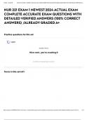 NUR 221 EXAM 1 NEWEST 2024 ACTUAL EXAM COMPLETE ACCURATE EXAM QUESTIONS WITH DETAILED VERIFIED ANSWERS (100% CORRECT ANSWERS) /ALREADY GRADED A+