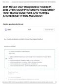 A&P Straighterline Final| UPDATE|COMPREHENSIVE FREQUENTLY MOST TESTED QUESTIONS AND VERIFIED ANSWERS|GET IT 100% ACCURATE!!