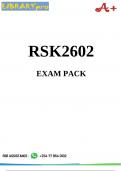 RSK2602 Exam Pack 2025