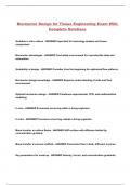 Bioreactor Design for Tissue Engineering Exam With Complete Solutions