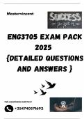 ENG3705 EXAM PACK 2025  {DETAILED QUESTIONS AND ANSWERS }