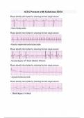 ACLS Pretest with Solutions 2024