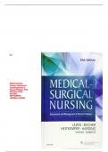 Test Bank For Medical-Surgical Nursing: Assessment and Management of Clinical Problems 10TH EDITION, LEWIS, BUCHER, HEITKEMPER, HARDING, KWONG All Chapters Covered Questions With Verified Answers Revised Edition Latest Update 2024-2025 Graded A+