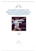 Test Bank For Memmler's Structure and Function of the Human Body, 14th Edition, By Cohen All Chapters 1-21 LATEST