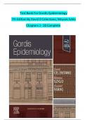 Test Bank For Gordis Epidemiology 7th Edition By David D Celentano; Moyses Szklo Chapters 1 - 20 Complete 