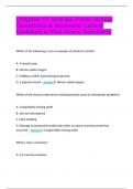 hapter 57 and 60, Final review Questions & Answers: Latest Updated A Plus Score Solutions   Which of the following is not an example of physical restraint?  A. A mouth prop B. Nitrous oxide/oxygen C. Holding a child's hand during treatment D. a pap