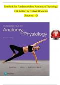 Test Bank For Fundamentals of Anatomy & Physiology, 11th Edition by Frederic H Martini Chapters 1 - 29