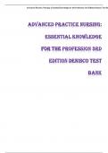 Advanced Practice Nursing: Essential Knowledge for the Profession 3rd Edition Denisco Test Bank