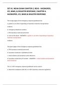 SET #1: NEHA EXAM CHAPTER 2, REHS - HAZWOPER, ICS, NIMS, & DISASTER RESPONSE, CHAPTER 4: HAZWOPER, ICS, NIMS & DISASTER RESPONSE QUESTIONS AND ANSWERS / LATEST