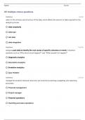 WGU D491 (Introduction to Data Analytics D491) 2024 Questions With 100% Correct Answers!!