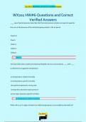 WX201 HW#6-Questions and Correct  Verified Answers