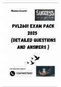 PVL2601 EXAM PACK 2025  {DETAILED QUESTIONS AND ANSWERS }