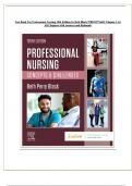 Test Bank For Professional Nursing 10th Edition by Beth Black 9780323776653 Chapter 1-16 All Chapters with Answers and Rationals || 2024|2025