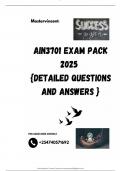 AIN3701 EXAM PACK 2025  {DETAILED QUESTIONS AND ANSWERS }