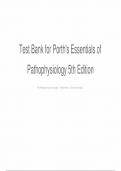 TEST BANK For Porth's Essentials of Pathophysiology, 5th Edition by Tommie L Norris, 