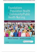 Test Bank For Foundations for Population Health in Community Public Health Nursing 5th Edition by Marcia Stanhope, Jeanette Lancaster ISBN 9780323443838 Chapter 1-32 | Complete Guide A+