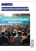 TEST BANK for Ethics and Issues in Contemporary Nursing 3rd Edition by Burkhardt & Walton; ISBN: 9780176696573, All 20 Chapters Covered, Verified Latest Edition