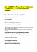 Esri ArcGIS Pro Foundation Certification 2101 Learning Plan With Complete Solution.