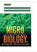 TEST BANK for Microbiology: An Evolving Science 5th Edition by Slonczewski & Foster; ISBN: 9780393419962, VH 1 TO 5//100% VERIFIED