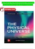 Test Bank for The Physical Universe, 18th Edition by Konrad Krauskopf, ISBN: 9781266661815, All Chapters 1-19 Fully Covered Newest Version 2024