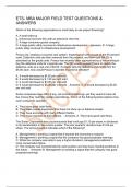 ETS- MBA MAJOR FIELD TEST QUESTIONS & ANSWERS