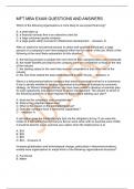 MFT MBA EXAM QUESTIONS AND ANSWERS