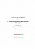 Test Bank for Career Development Interventions 5th Edition by Spencer G. Niles, Chapter 1-15 | Complete Guide A+