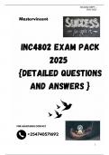 INC4802 EXAM PACK 2025  {DETAILED QUESTIONS AND ANSWERS }