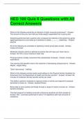 HED 100 Quiz 6 Questions with All Correct Answers 