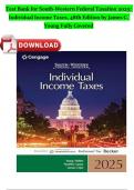 Test Bank for South-Western Federal Taxation 2025: Individual Income Taxes, 48th Edition by James C. Young | Fully Covered Complete Chapters Newest Version 