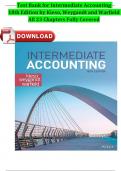 Test Bank for Intermediate Accounting 18th Edition by Kieso, Weygandt and Warfield, ISBN: 9781119790976, All 23 Chapters Fully Covered, Verified Latest Edition Newest Version