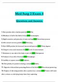 Med Surg 2 Exam 4  Questions and Answers & Rationales, 100% Verified