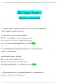 Med Surg 2 Exam 3  Questions and Answers & Rationales, 100% Verified