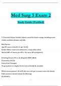 Med Surg 3 Exam 2  Questions and Answers & Rationales, 100% Verified