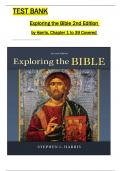 Test Bank for Exploring the Bible 2nd Edition by Stephen Harris All 1-39 Chapters Covered ,Latest Edition, ISBN:9780078038402