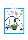 Test Bank for Nutrition for Health and Health Care 8th Edition By Linda Kelley DeBruyne, Kathryn Pinna 2024|2025