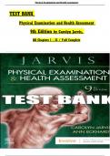 Test Bank for Physical Examination and Health Assessment 9th Edition by Carolyn Jarvis, Ann Eckhardt / All Chapters 1-32 / Full Complete