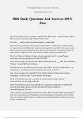 5006 Study Questions And Answers 100% Pass