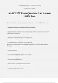  ICAEW Bundled Exam Questions And Answers 100% Solved